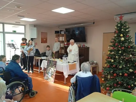Vánoční mše svatá a křest v Senevida Olomouc