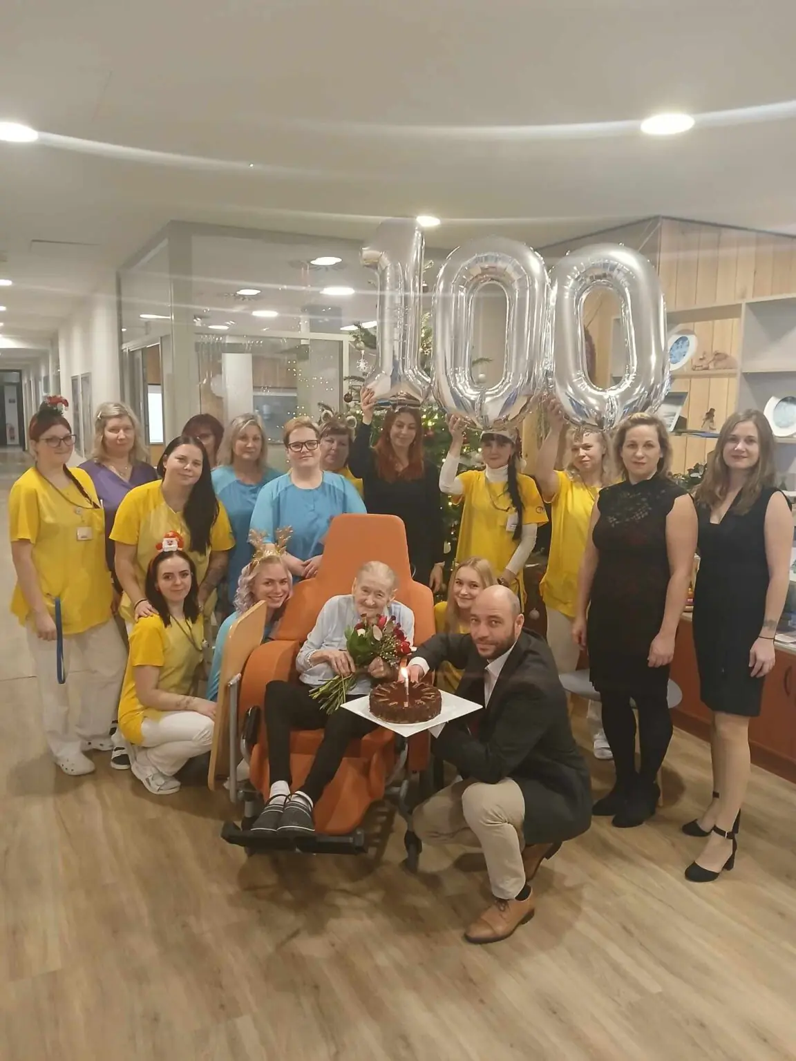 Oslava 100. narozenin paní Vlasty Tomešové